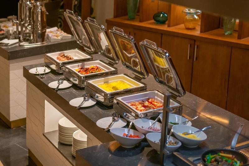 Crystal Inn Hotel - Alamein (Adults Only) El Alamein Eksteriør bilde A chafing dish buffet